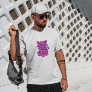 Cat Animal Yoga Meditation T Shirt