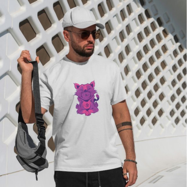Cat Animal Yoga Meditation T Shirt (Skapare uppladdad)