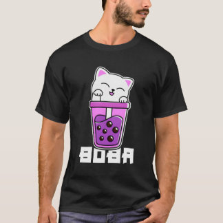 Cat Anime Bubble Tea Boba Neko Kawaii N T Shirt