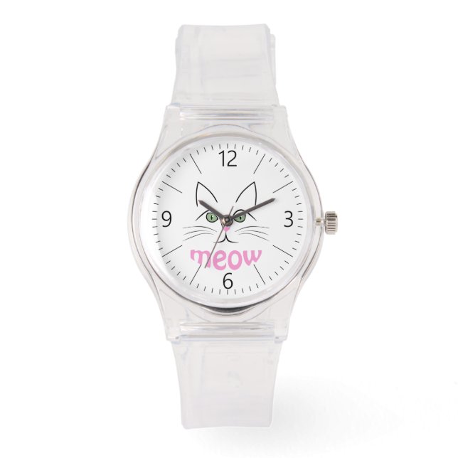 Cat ansikte armbandsur (Framsida)