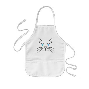 Cat ansikte barnförkläde