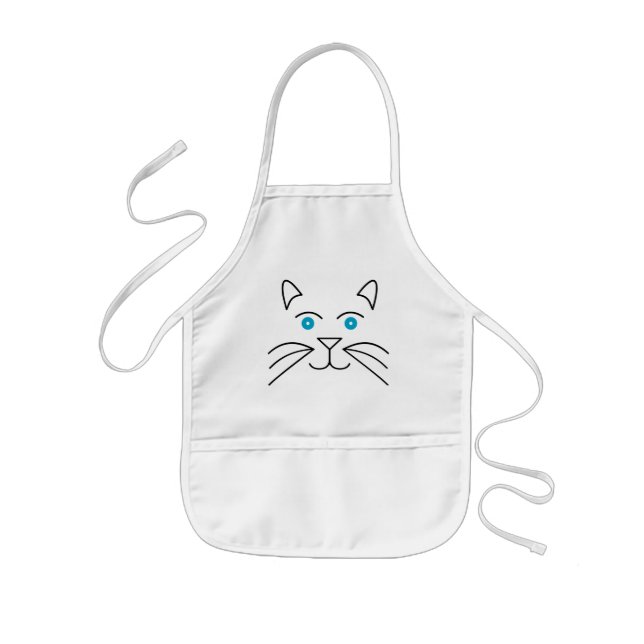 Cat ansikte barnförkläde (Framsidan)