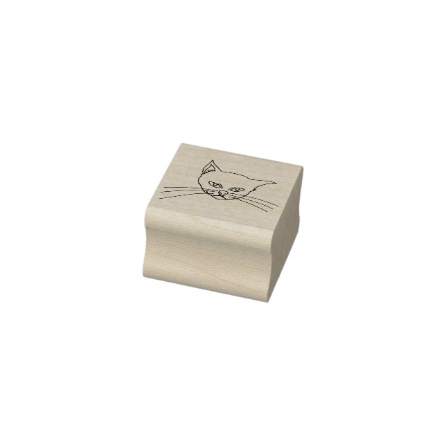 Cat ansikte illustration art frimärke stämpel (Stämpel)