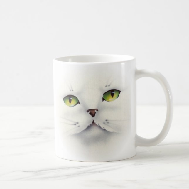 cat ansikte kaffemugg (Höger)