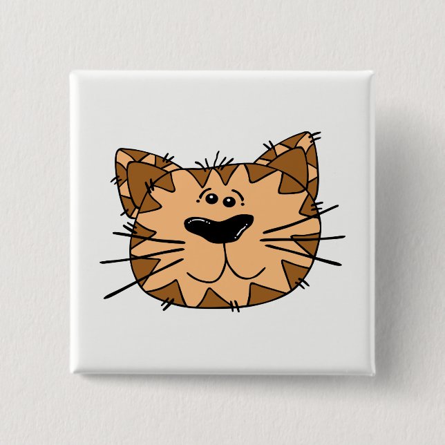 Cat Ansikte Knapp (Framsida)