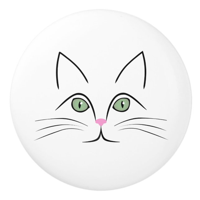 Cat ansikte knopp (Framsidan)
