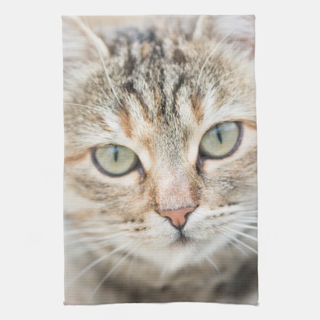 Cat ansikte kökshandduk (Vertikal)
