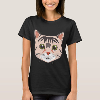 Cat Ansikte Meowdy Cute Kitten Cat Memid 2 T Shirt
