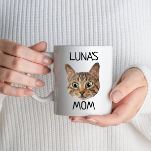 Cat Ansikte Mugg, Cat Photo Mugg, Anpassningsbar C Mugg