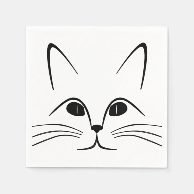 CAT ANSIKTE PAPPERSSERVETT (Framsidan)