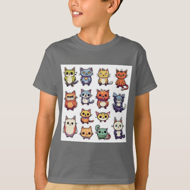 Cat Ansikte T Shirt (Framsida)