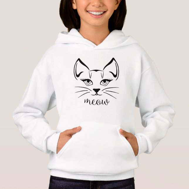 Cat ansikte t shirt (Framsida)