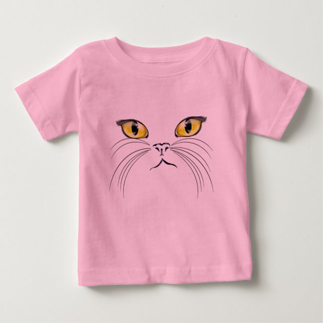 Cat Ansikte T-Shirt (Framsida)