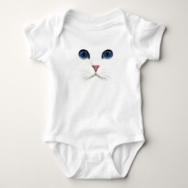cat ansikte t shirt (Framsida)