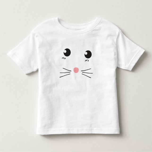 Cat ansikte teckning t shirt (Framsida)