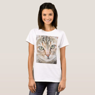 Cat ansikte tee shirt