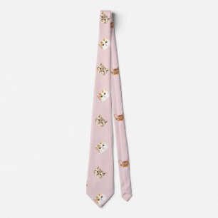 Cat Ansikte Tie Slips