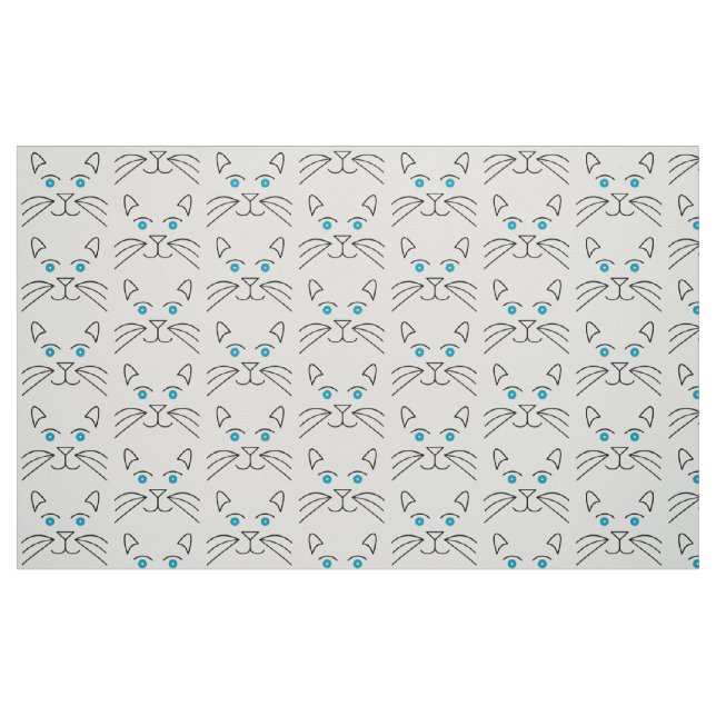 Cat ansikte tyg (Fat Quarter)