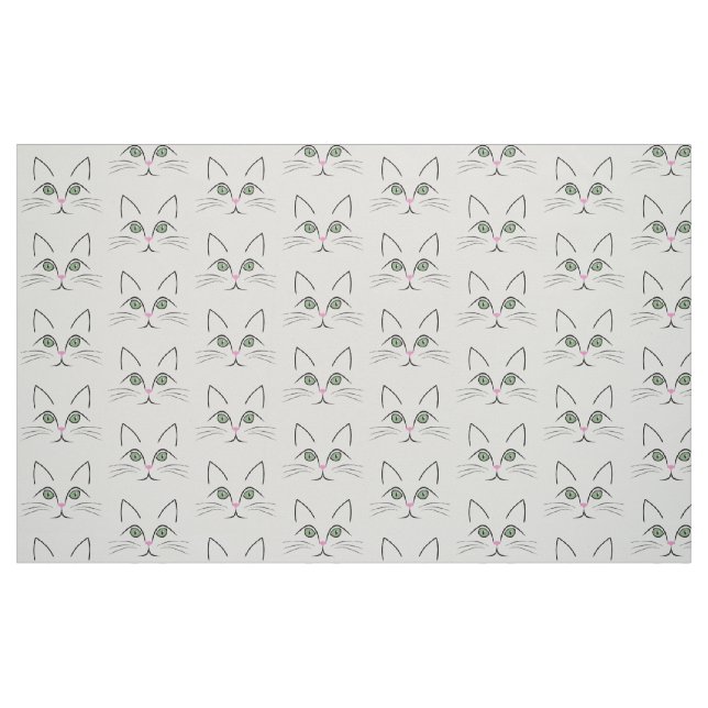 Cat ansikte tyg (Fat Quarter)
