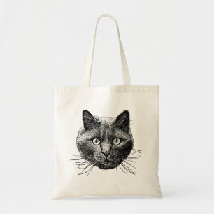 Cat Ansikte Tygkasse