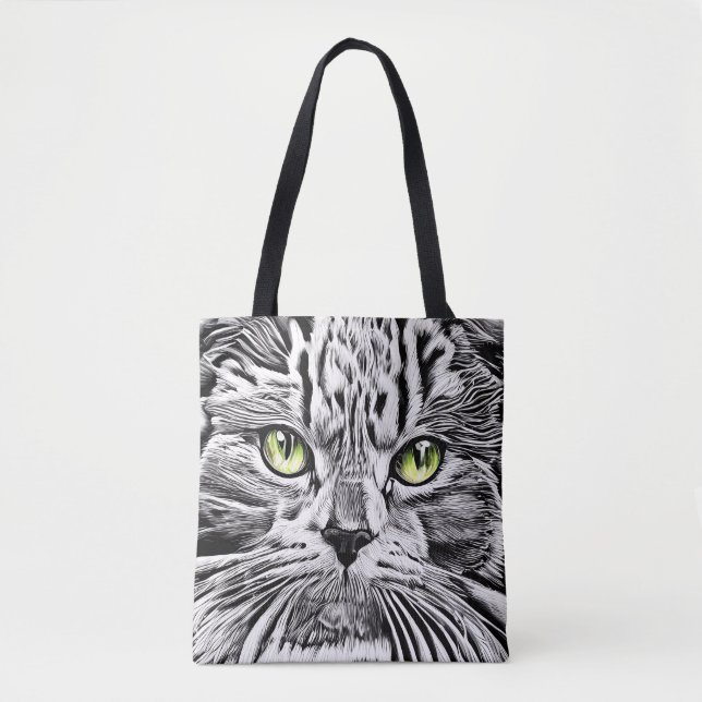 Cat ansikte tygkasse (Framsida)