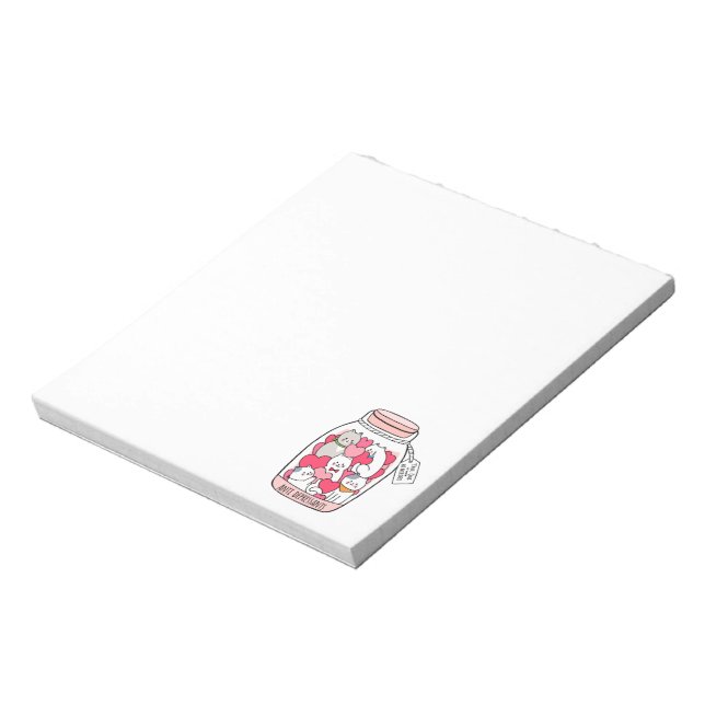 Cat Antidepressive Funny Cat Lover Gift Anteckningsblock (Roterad)