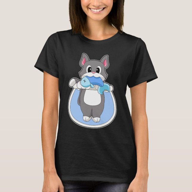 Cat Aquarium T Shirt (Framsida)