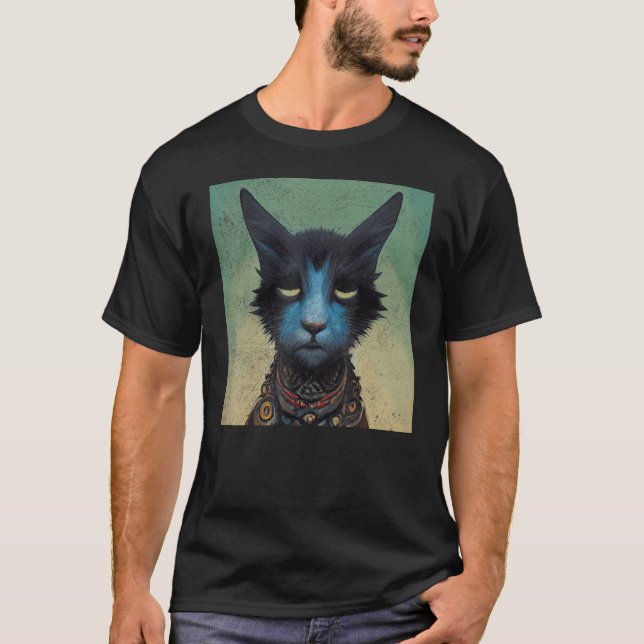 Cat Art 10 T Shirt (Framsida)
