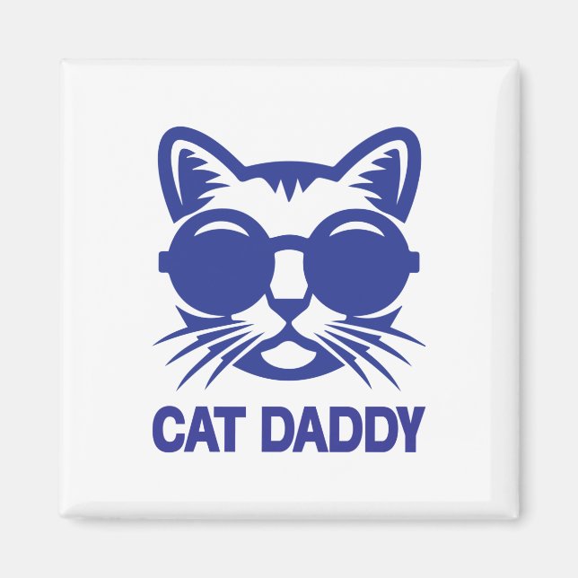Cat Art Cat-pappa Magnet (Framsidan)
