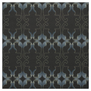 Cat Art Fabric Black Cat Fabrics Cat Lover Mönster Tyg