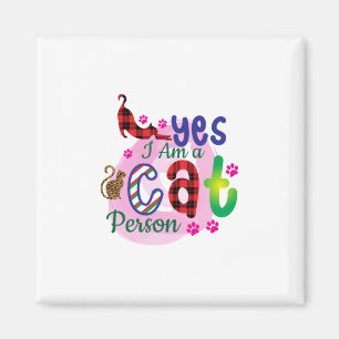 Cat Art I är en kattperson Magnet