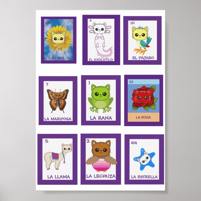 Cat Art Lottería Poster (Framsidan)