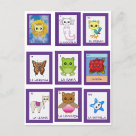Cat Art Lottería Vykort