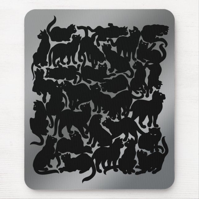 Cat Art Mousepad Kryp Keepsaki Cat Lover Gifts Musmatta (Framsidan)