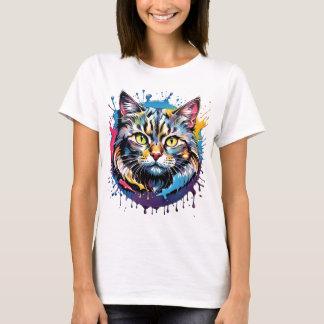 cat art ! t shirt