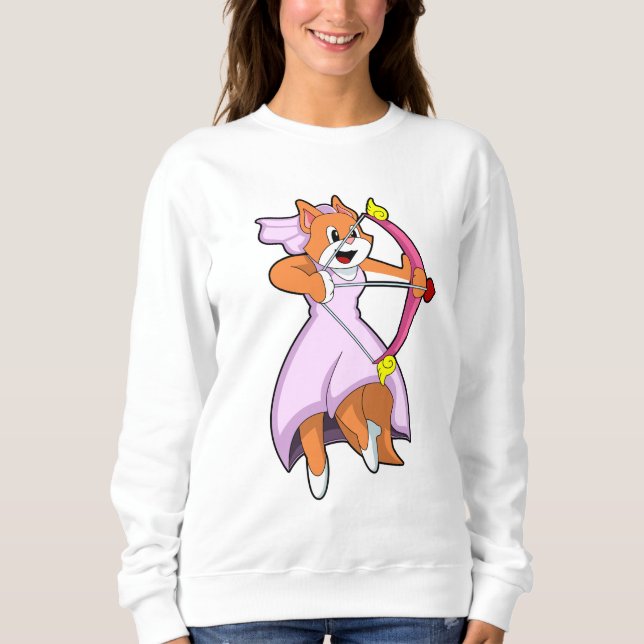 Cat as Bride with Wedding dress.PNG T Shirt (Framsida)
