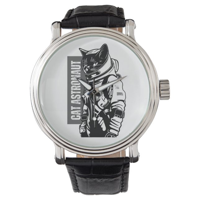 Cat Astronaut  Armbandsur (Framsida)