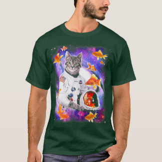 Cat Astronaut i Cosmic Space Roliga tröjor for Wei