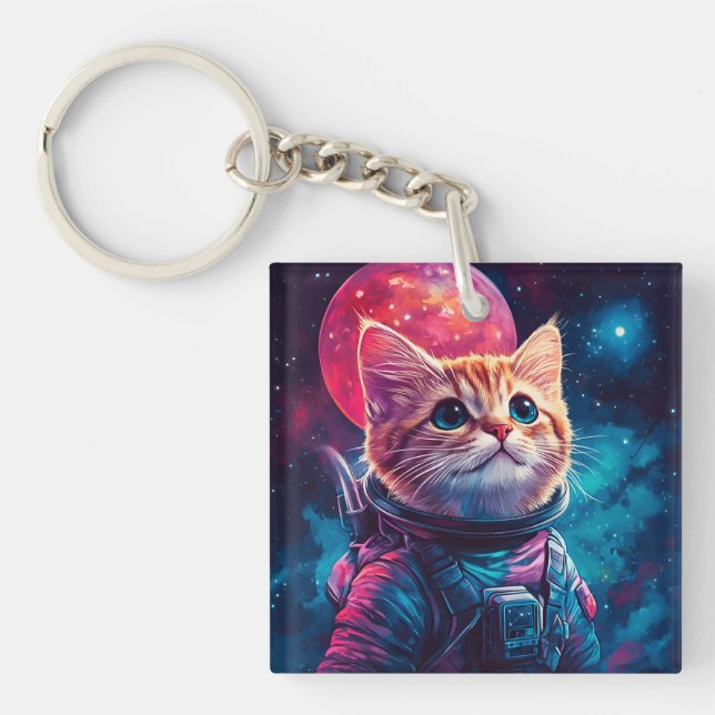 Cat astronaut rosa space (Framsidan)