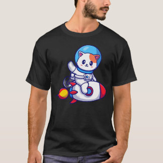Cat Astronaut T Shirt