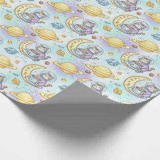 Cat Astronomer firar från rymden Presentpapper