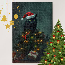 Cat-astrophe Christmas Holiday Chaos Funny Cat  Pussel