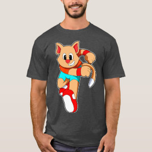 Cat at Fitness Jogger T Shirt
