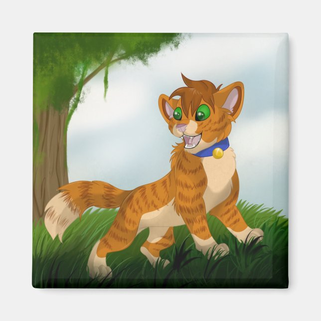 CAT AT PLAY MAGNET (Framsidan)