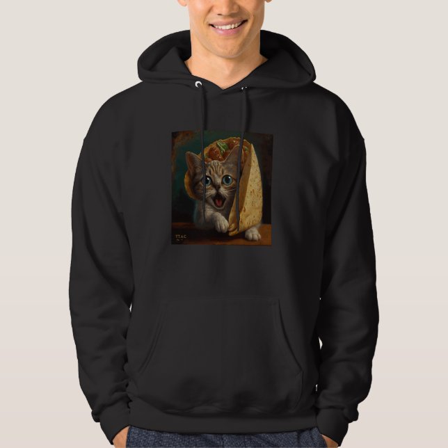 Cat Attack Taco Hoodie (Framsida)