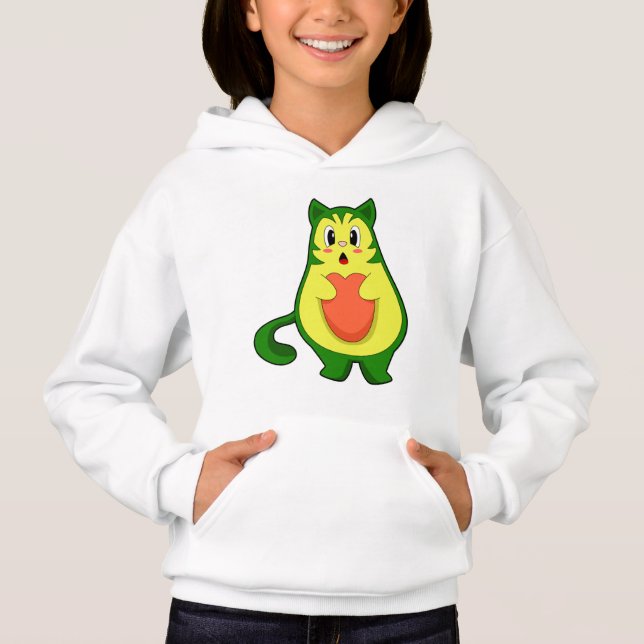 Cat Avocado T Shirt (Framsida)