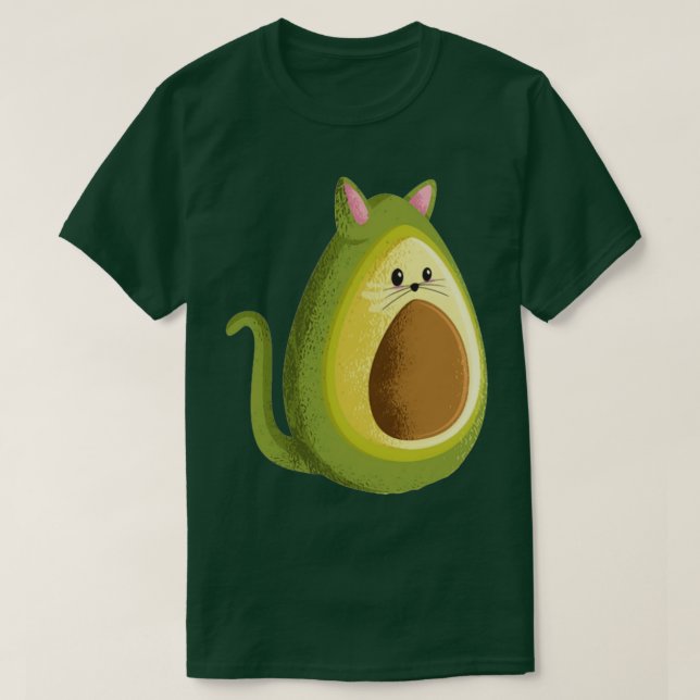 Cat avocado t shirt (Design framsida)