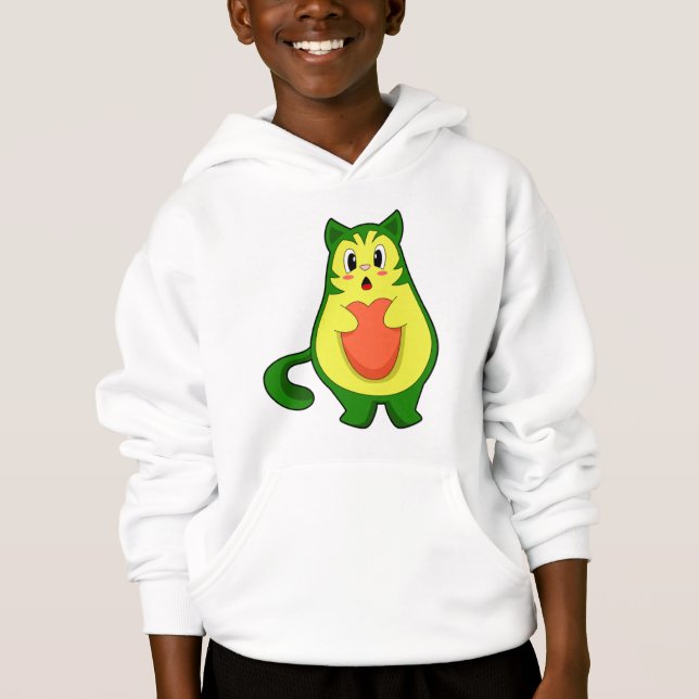 Cat Avocado T Shirt (Framsida)