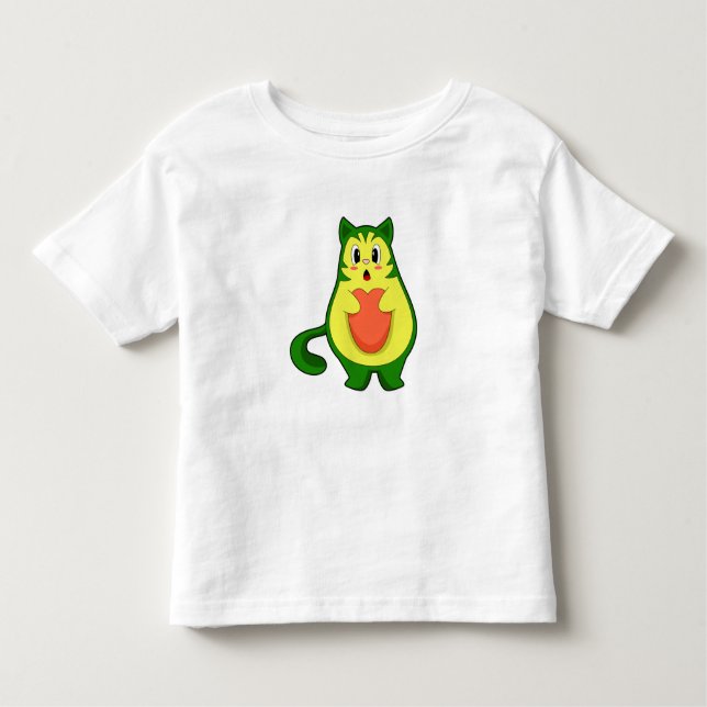 Cat Avocado T Shirt (Framsida)