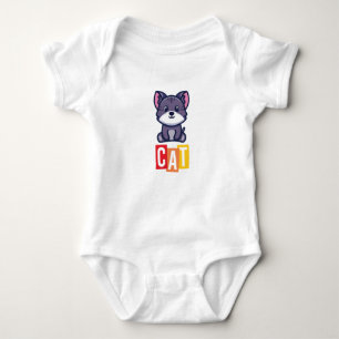 Cat Baby Jersey Bodykostym T Shirt